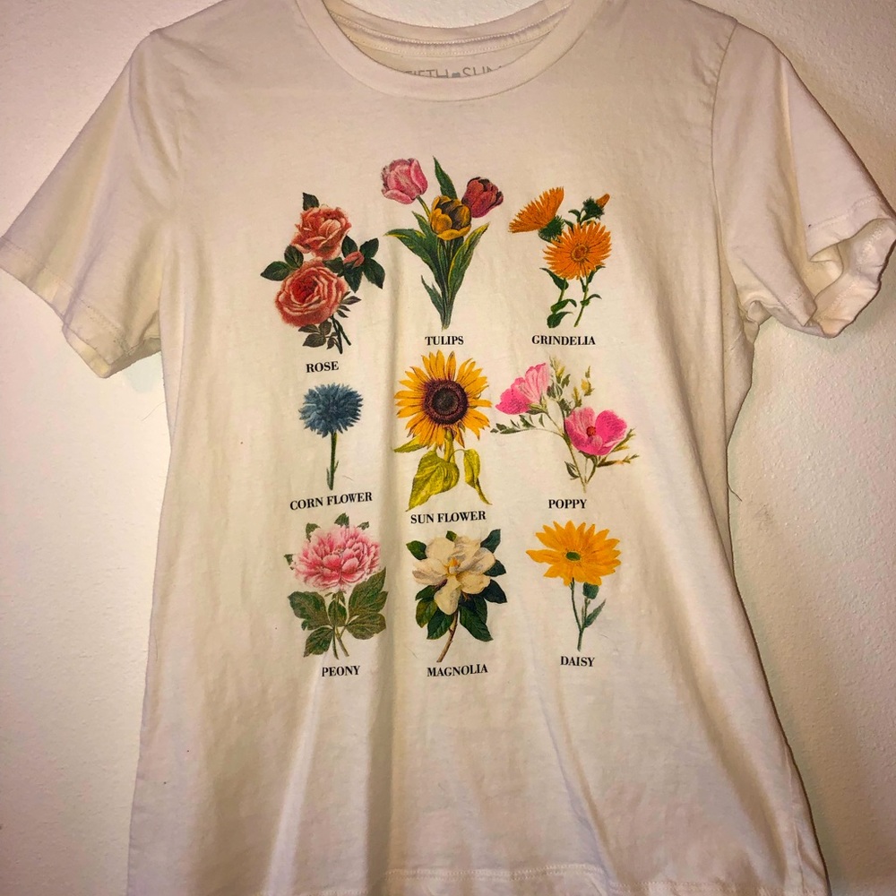 Botanical tee shirt